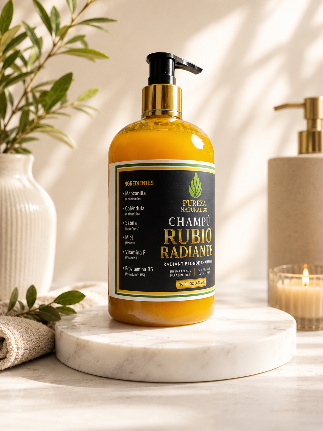 Shampoo Protector de Color 16 oz | Sin Sulfatos y Sin Parabenos