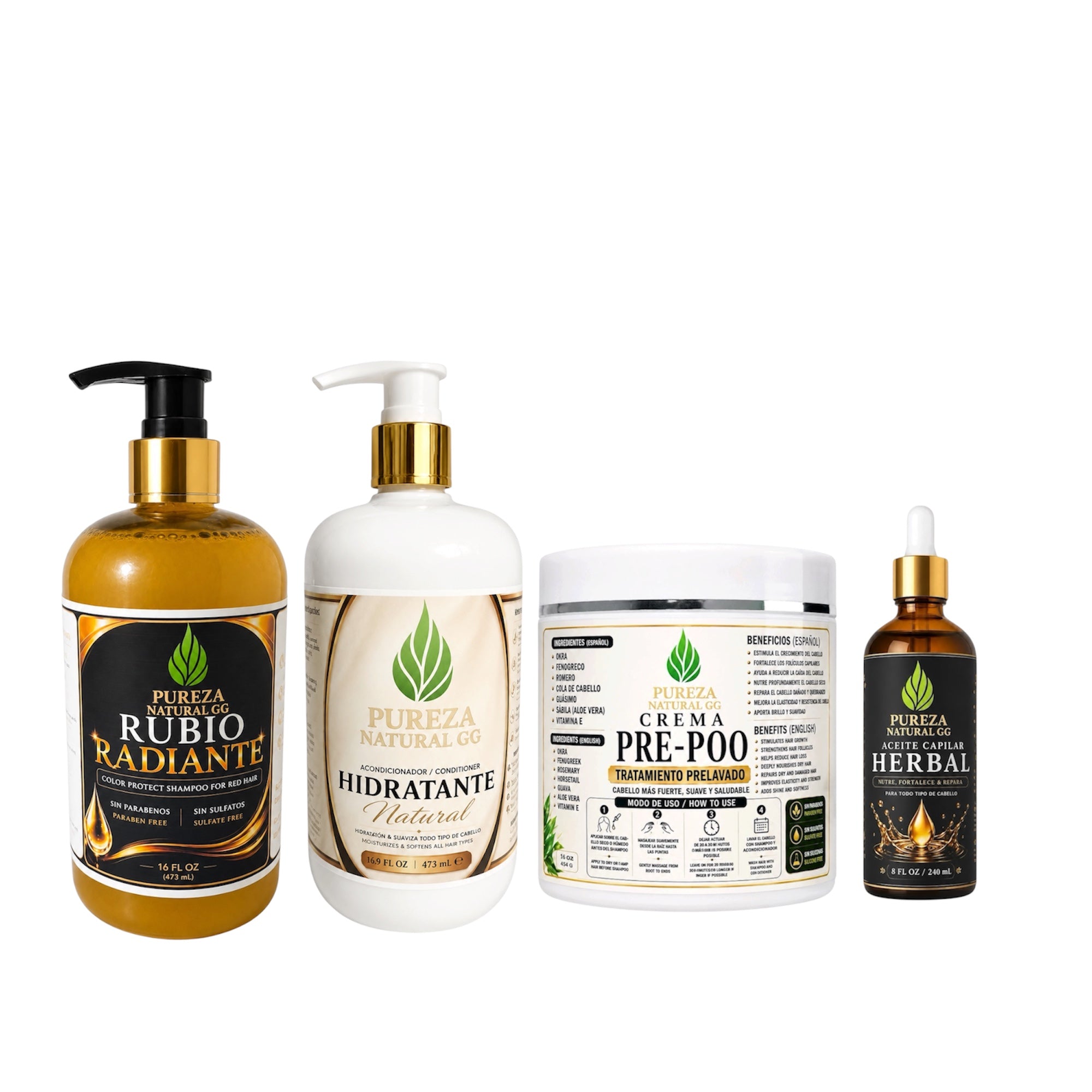 Kit Completo Cuidado Capilar Natural con productos para un cabello más suave y brillante.