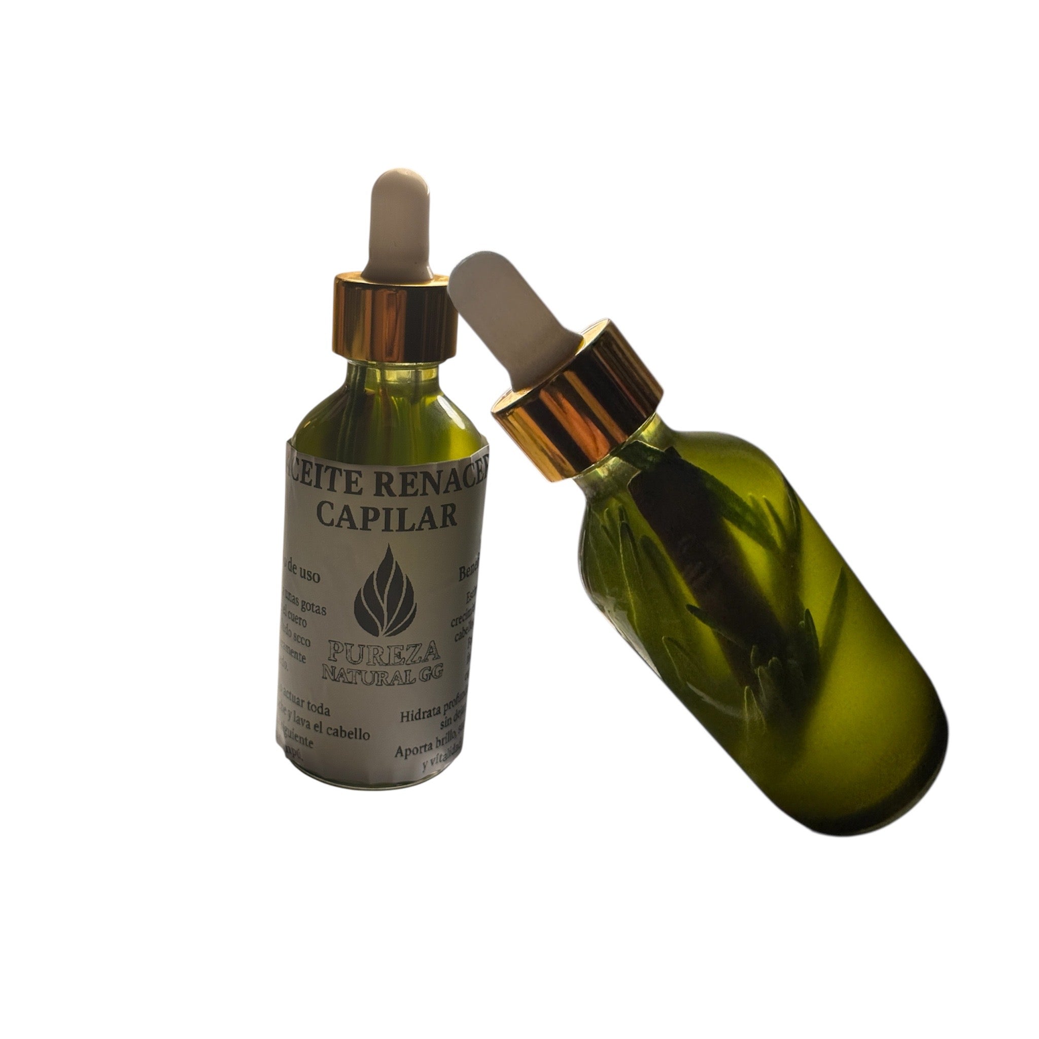 Aceite Renacer Capilar con 12 Hierbas — Crecimiento, Fortalecimiento y Nutrición Profunda | Pureza Natural GG