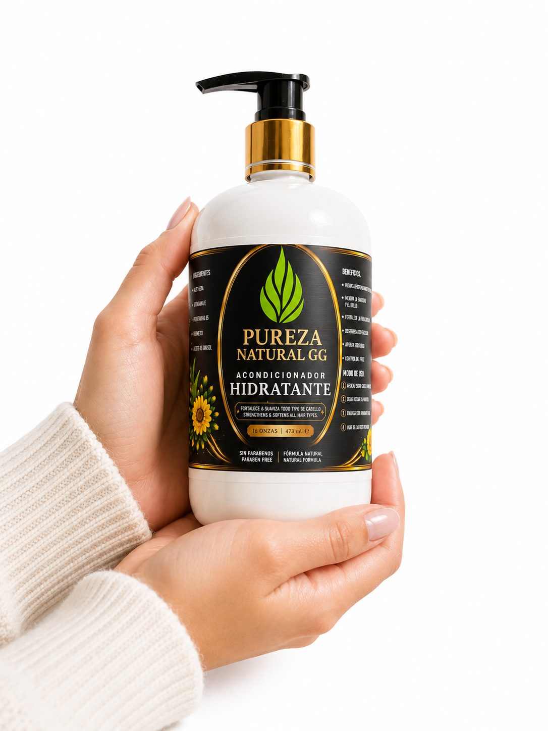 Acondicionador Hidratante Natural   Brillo e Hidratación Profunda