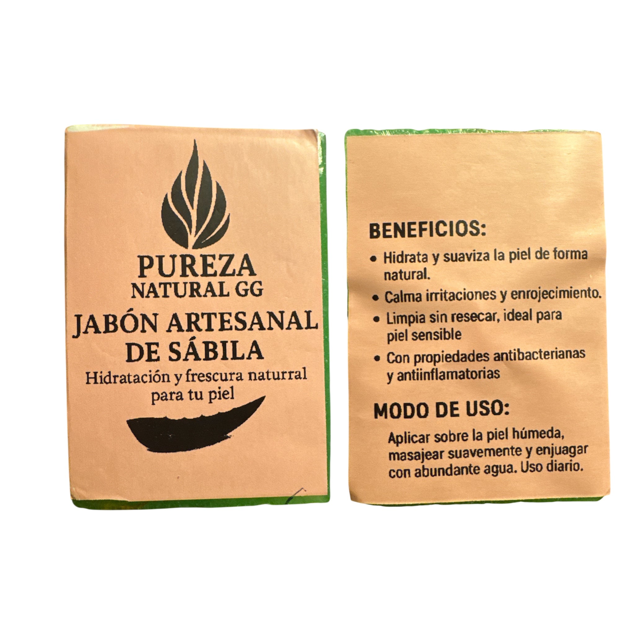 Jabón Artesanal de Sábila – Hidratación, Suavidad y Frescura Natural | Pureza Natural GG