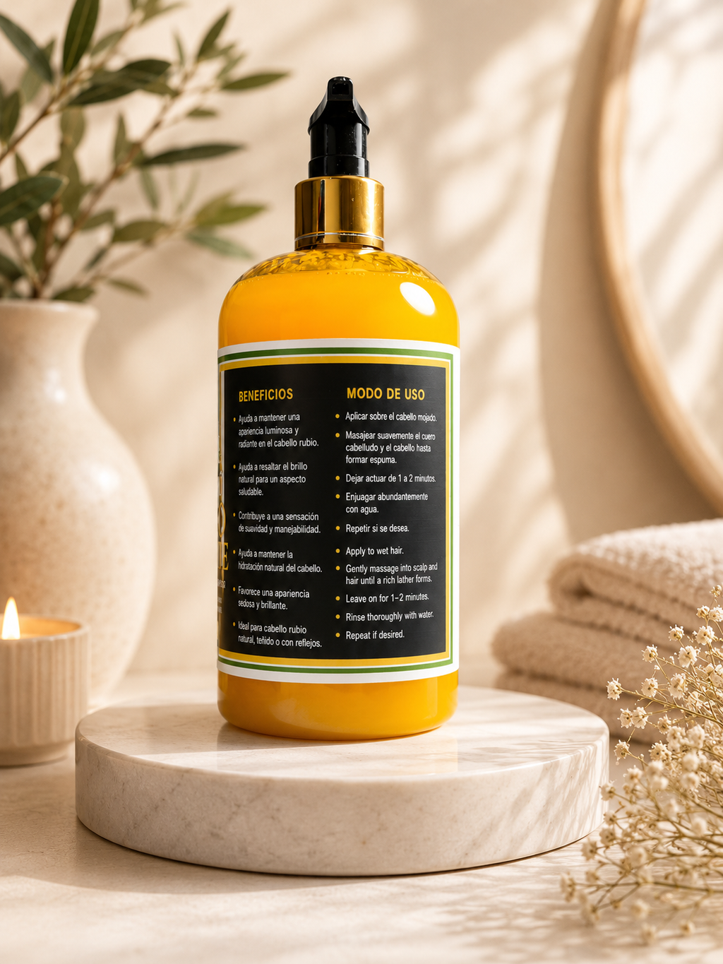 Shampoo Protector de Color 16 oz | Sin Sulfatos y Sin Parabenos