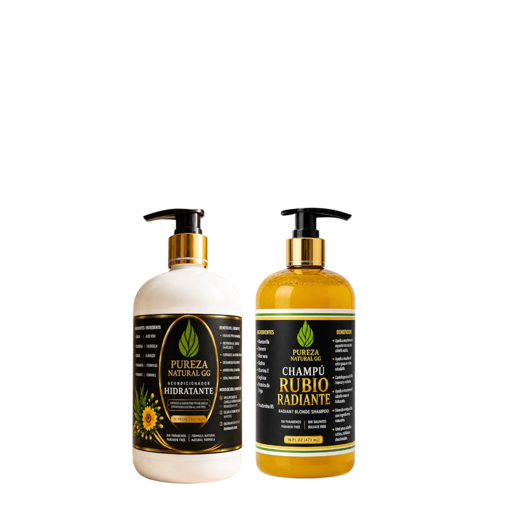 Kit Rubio RadianteAcondicionador Hidratante Natural  Protección Brillo